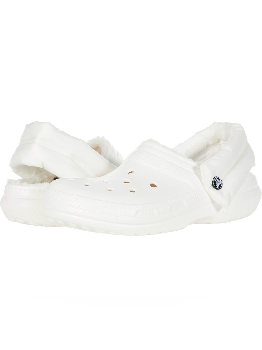CROCS Unisex Classic Lined Neo Puff Clogs White